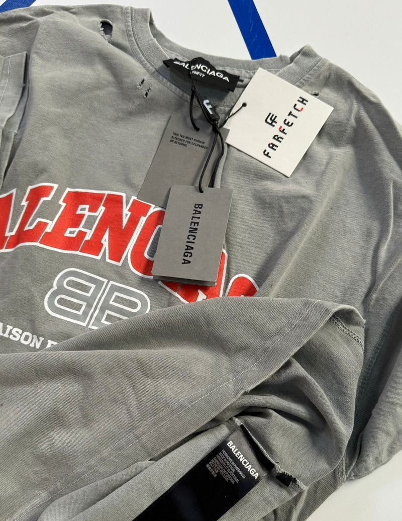 PLAYERA BALENCIAGA GRIS L045